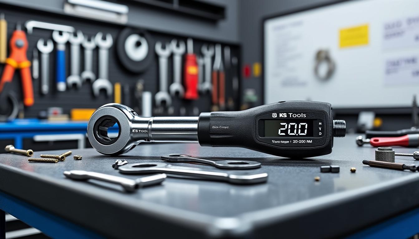 découvrez la clé dynamométrique ks tools 20-200, un outil indispensable pour les mécaniciens exigeants. avec sa précision inégalée, cette clé vous garantit des serrages fiables et sécurisés, que ce soit pour des réparations lourdes ou des ajustements fins. optimisez vos travaux mécaniques avec la qualité et la performance de ks tools.