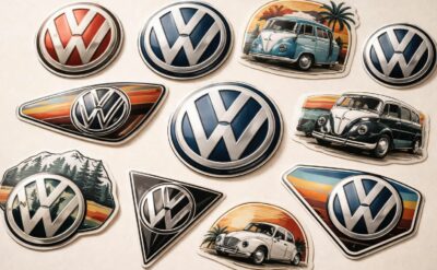 explorez notre sélection exclusive d'autocollants volkswagen d'origine, disponibles en différents modèles pour personnaliser votre véhicule avec style et authenticité.