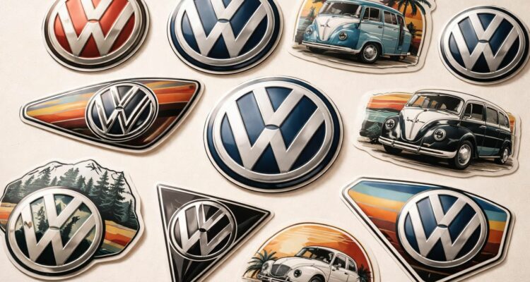 explorez notre sélection exclusive d'autocollants volkswagen d'origine, disponibles en différents modèles pour personnaliser votre véhicule avec style et authenticité.