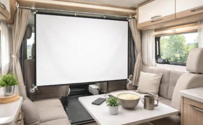 découvrez comment installer un écran de projection dans votre camping-car sans percer, avec des astuces pratiques et des idées faciles à réaliser pour profiter du cinéma en voyage.