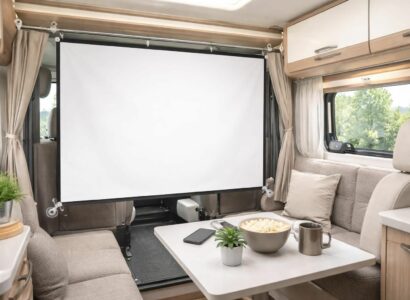 découvrez comment installer un écran de projection dans votre camping-car sans percer, avec des astuces pratiques et des idées faciles à réaliser pour profiter du cinéma en voyage.