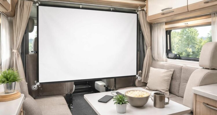 découvrez comment installer un écran de projection dans votre camping-car sans percer, avec des astuces pratiques et des idées faciles à réaliser pour profiter du cinéma en voyage.