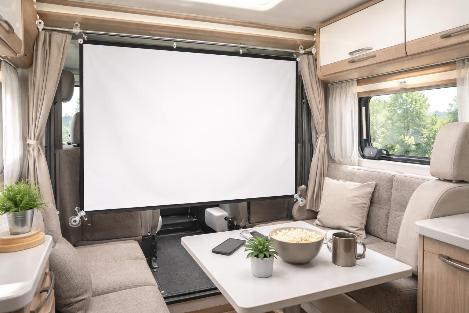 découvrez comment installer un écran de projection dans votre camping-car sans percer, avec des astuces pratiques et des idées faciles à réaliser pour profiter du cinéma en voyage.