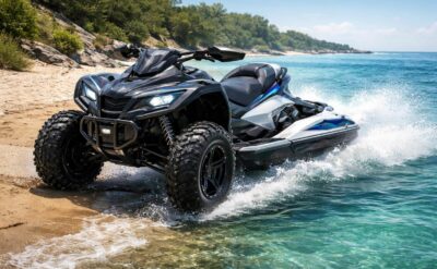 découvrez le quad jet ski, un véhicule hybride innovant alliant la puissance d'un quad à la glisse d'un jet ski. apprenez son fonctionnement unique et ses utilisations.