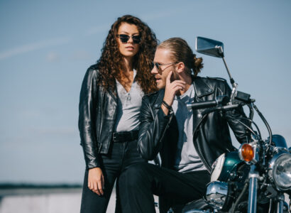 blouson en cuir moto