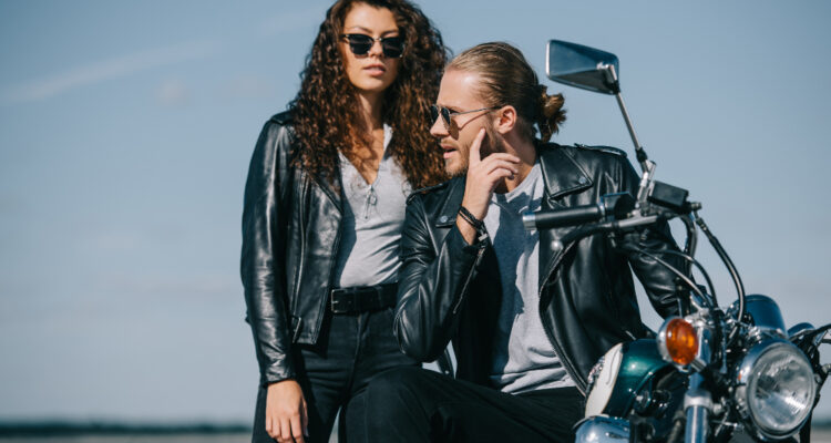 blouson en cuir moto