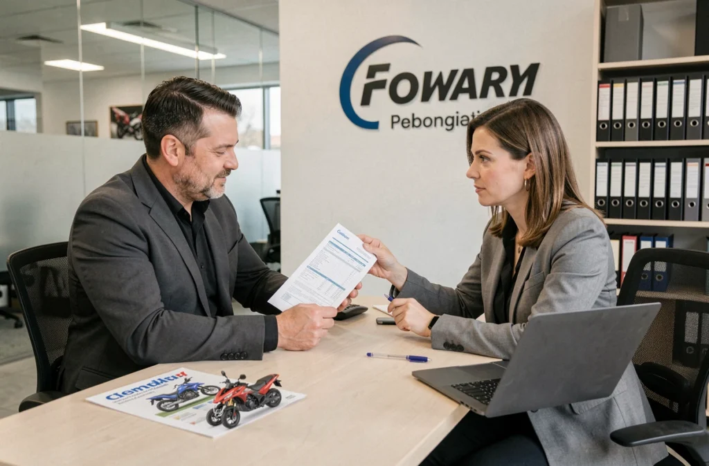 Client et conseillère en assurance examinant un contrat d'assurance quad dans un bureau professionnel
