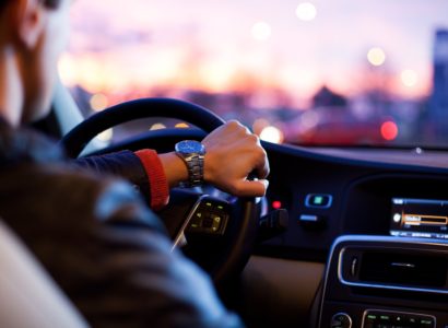 intérieur d'une belle voiture