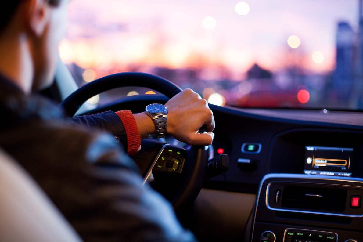 intérieur d'une belle voiture